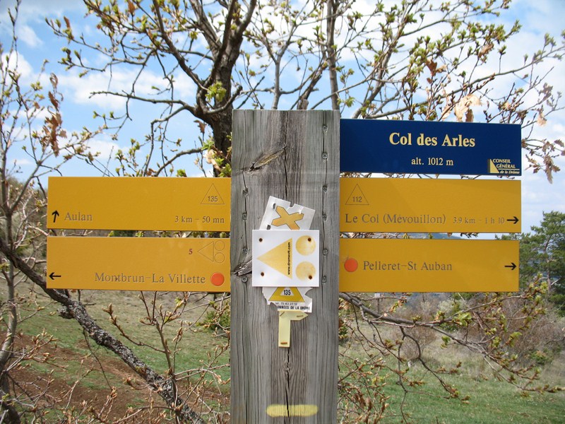 poteaux directionelle signatetique distances