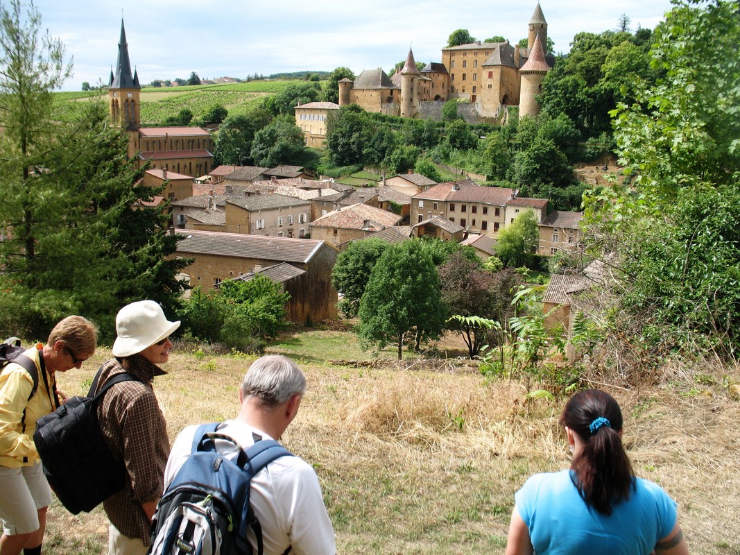 moiré pierres dorées beaujolais France marche à pied