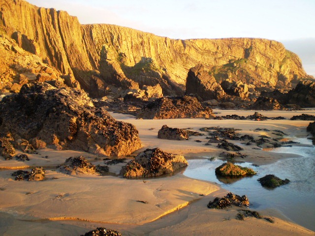 falaises cornouailles angleterre royaume uni marcher vacances