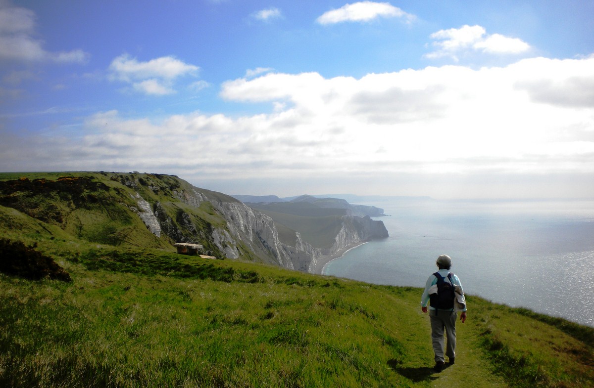 cote jurassique falaise white nothe angleterre