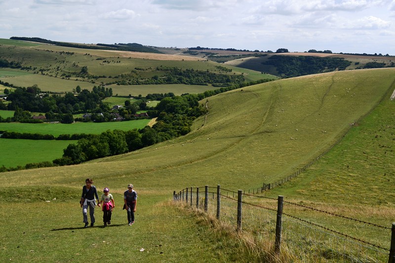 paysage vallonné randonnée facile angleterre