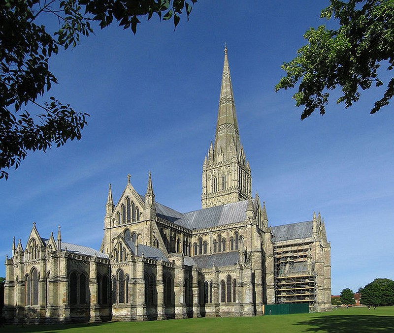 cathedral salisbury wiltshire marcher vacances anglettere