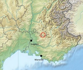 localisation baronnies provence France