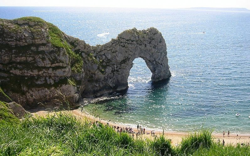 Durdle Door dorset cote jurassique sud angleterre chemin litorral